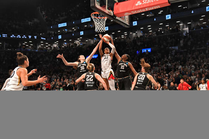 Las Vegas Aces star Wilson won the 2023 WNBA Finals MVP award but finished third in regular-season voting.